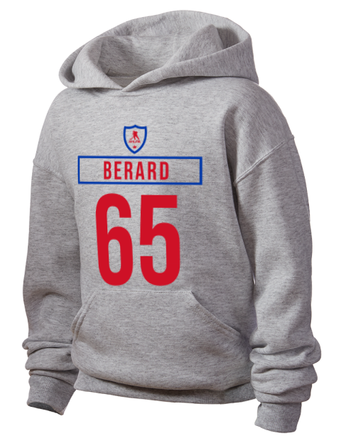 Home Jersey Brett Berard Youth Hooded Sweatshirt | Swagsta