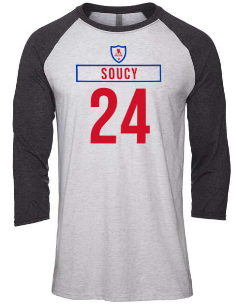 Home Jersey Carson Soucy Unisex Premium Three-Quarter Raglan T-Shirt | Swagsta