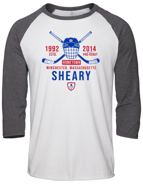Classic Heritage Conor Sheary Unisex Premium Three-Quarter Raglan T-Shirt | Swagsta