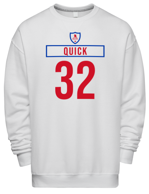 Home Jersey Jonathan Quick Premium Unisex Crewneck Sweatshirt | Swagsta