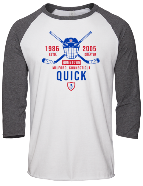 Classic Heritage Jonathan Quick Unisex Premium Three-Quarter Raglan T-Shirt | Swagsta