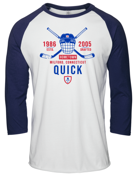 Classic Heritage Jonathan Quick Unisex Premium Three-Quarter Raglan T-Shirt | Swagsta
