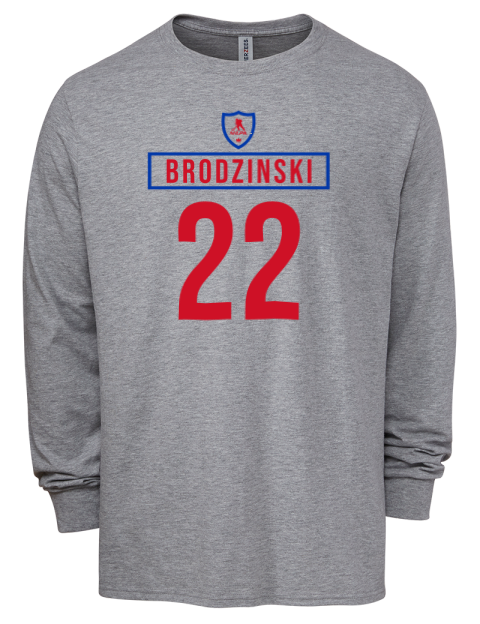 Home Jersey Jonny Brodzinski Men's Premium Blend Long Sleeve-T-Shirt | Swagsta