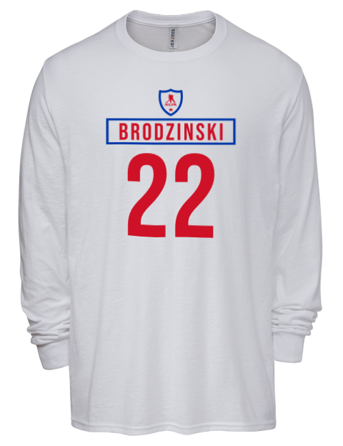 Home Jersey Jonny Brodzinski Men's Premium Blend Long Sleeve-T-Shirt | Swagsta