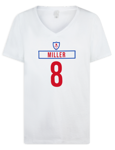Home Jersey JT Miller Premium Ladies V-Neck T-Shirt | Swagsta