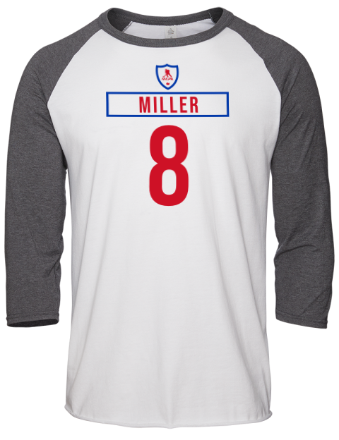 Home Jersey JT Miller Unisex Premium Three-Quarter Raglan T-Shirt | Swagsta