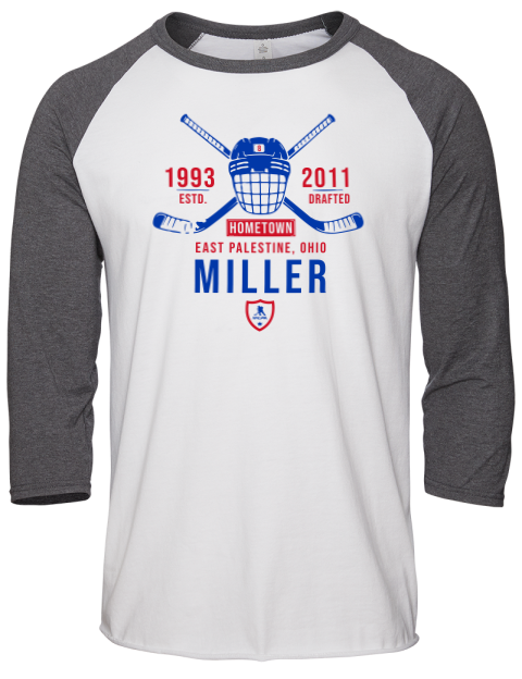 Classic Heritage JT Miller Unisex Premium Three-Quarter Raglan T-Shirt | Swagsta