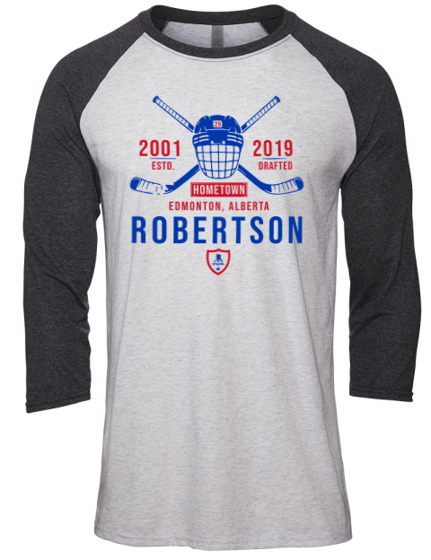 Classic Heritage Matthew Robertson Unisex Premium Three-Quarter Raglan T-Shirt | Swagsta