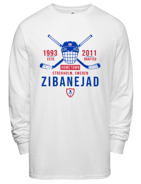 Classic Heritage Mika Zibanejad Men's Long-Sleeve T-Shirt | Swagsta