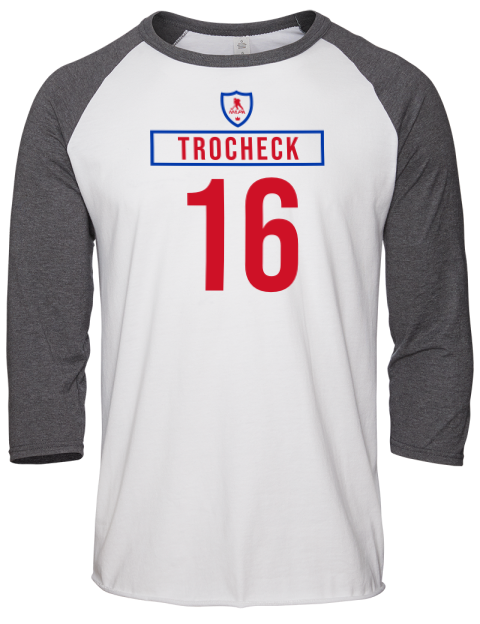 Home Jersey Vincent Trocheck Unisex Premium Three-Quarter Raglan T-Shirt | Swagsta