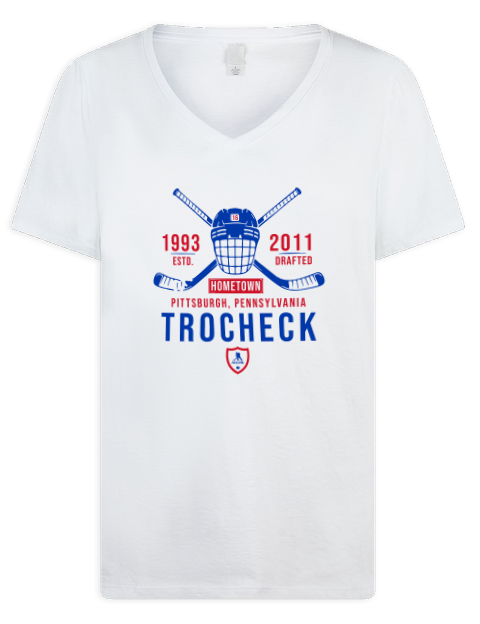 Classic Heritage Vincent Trocheck Premium Ladies V-Neck T-Shirt | Swagsta