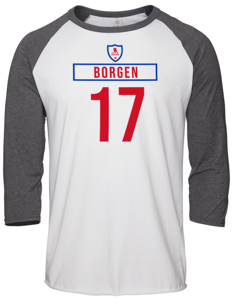 Home Jersey William Borgen Unisex Premium Three-Quarter Raglan T-Shirt | Swagsta