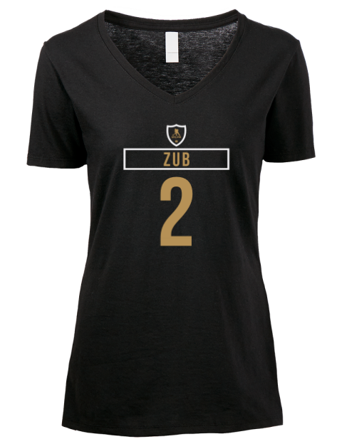 Away Jersey Artem Zub Premium Ladies V-Neck T-Shirt | Swagsta