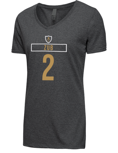 Away Jersey Artem Zub Premium Ladies V-Neck T-Shirt | Swagsta