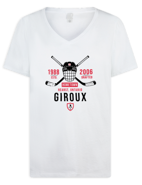 Classic Heritage Claude Giroux Premium Ladies V-Neck T-Shirt | Swagsta