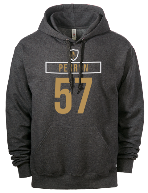 Away Jersey David Perron Eco Premium Unisex Hooded Sweatshirt | Swagsta