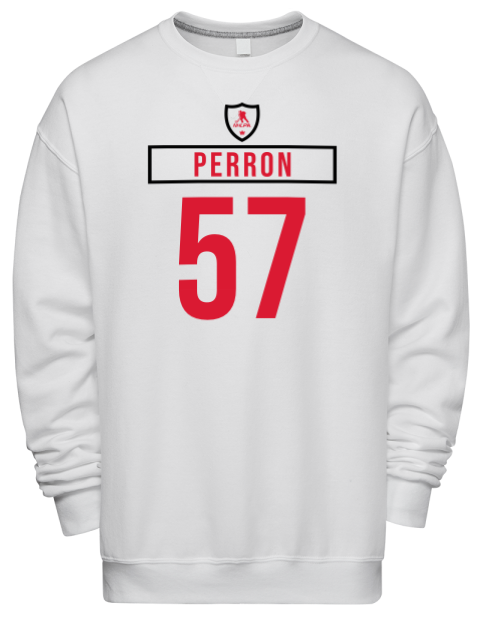 Home Jersey David Perron Premium Unisex Crewneck Sweatshirt | Swagsta