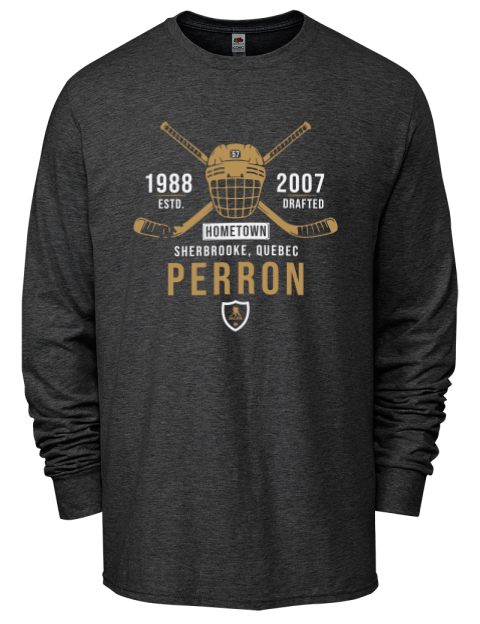 Heritage David Perron Men's Long-Sleeve T-Shirt | Swagsta