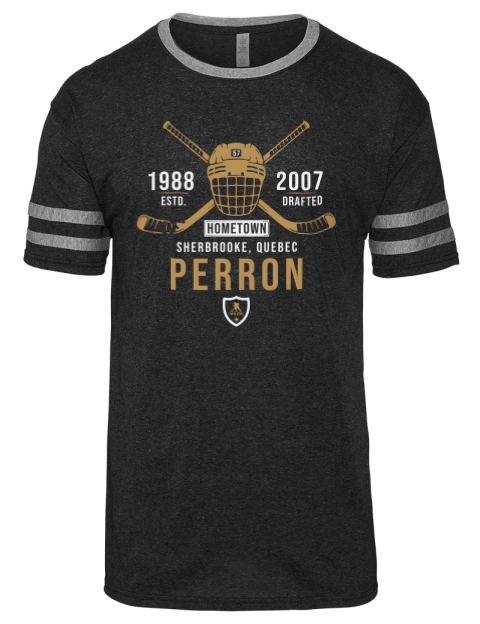 Heritage David Perron Men's Tri-Blend T-Shirt | Swagsta