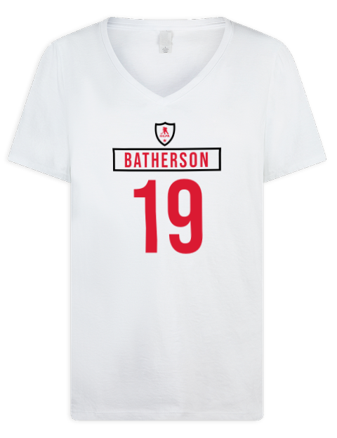 Home Jersey Drake Batherson Premium Ladies V-Neck T-Shirt | Swagsta