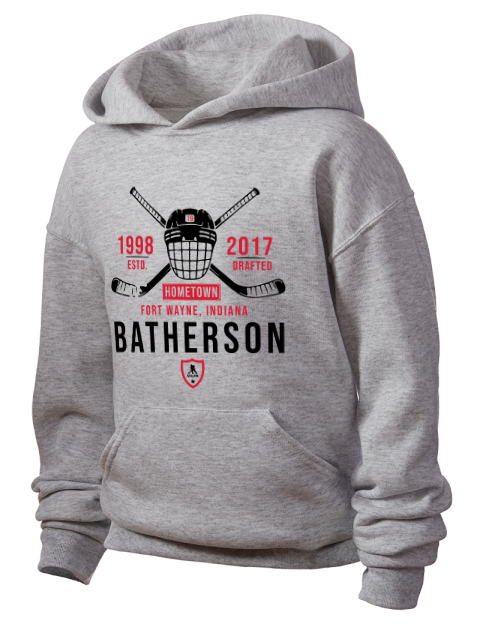 Classic Heritage Drake Batherson Youth Hooded Sweatshirt | Swagsta