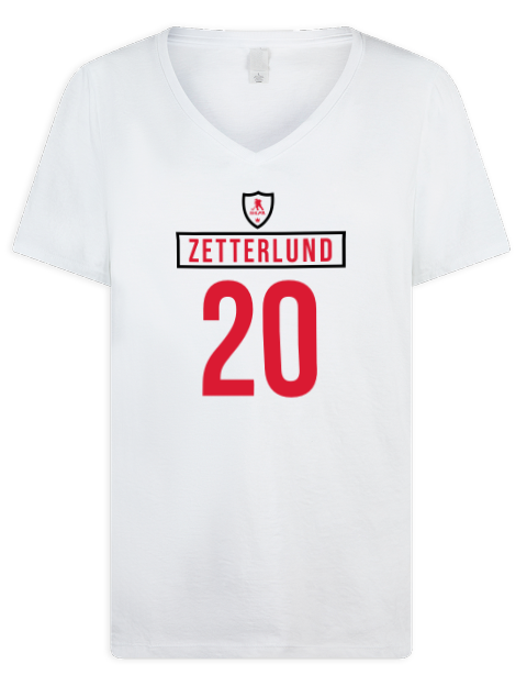 Home Jersey Fabian Zetterlund Premium Ladies V-Neck T-Shirt | Swagsta