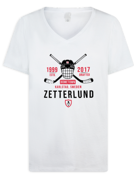 Classic Heritage Fabian Zetterlund Premium Ladies V-Neck T-Shirt | Swagsta
