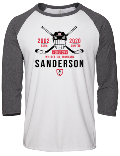 Classic Heritage Jake Sanderson Unisex Premium Three-Quarter Raglan T-Shirt | Swagsta