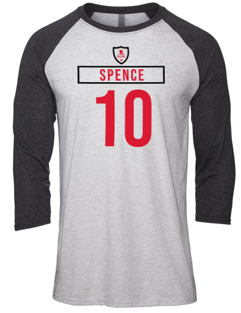 Home Jersey Jordan Spence Unisex Premium Three-Quarter Raglan T-Shirt | Swagsta