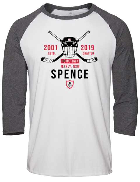 Classic Heritage Jordan Spence Unisex Premium Three-Quarter Raglan T-Shirt | Swagsta