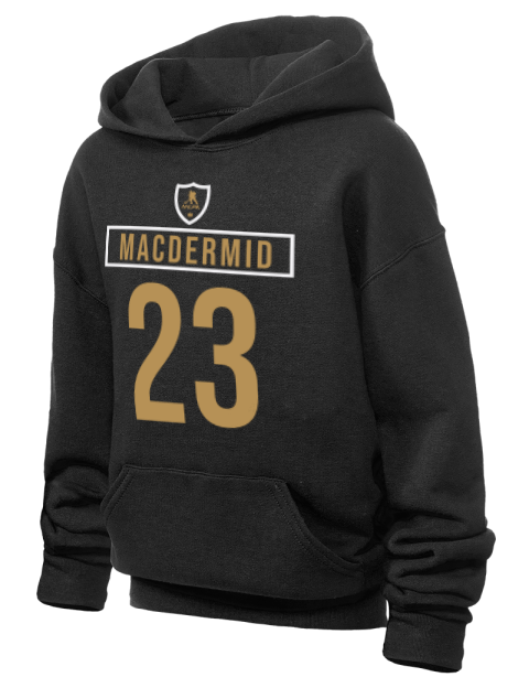 Away Jersey Kurtis Macdermid Youth Hooded Sweatshirt | Swagsta