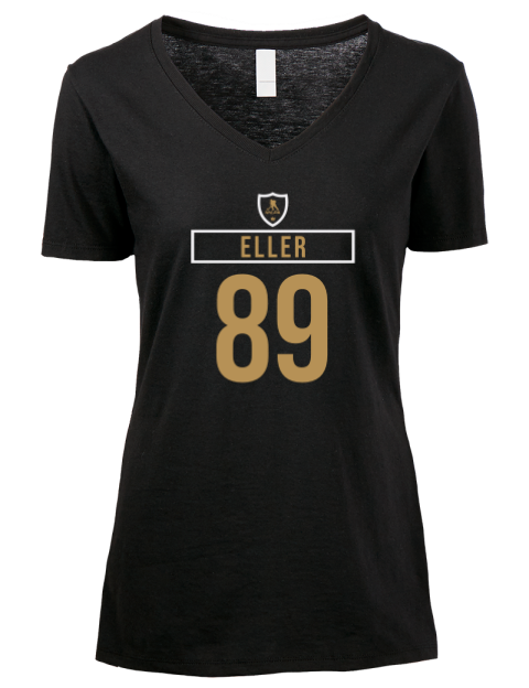 Away Jersey Lars Eller Premium Ladies V-Neck T-Shirt | Swagsta
