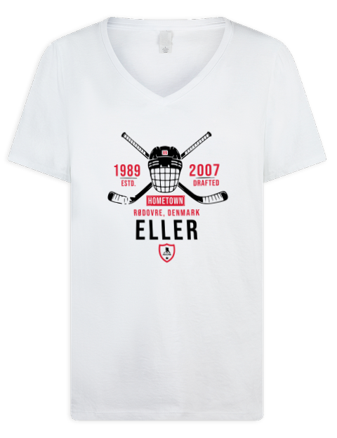 Classic Heritage Lars Eller Premium Ladies V-Neck T-Shirt | Swagsta