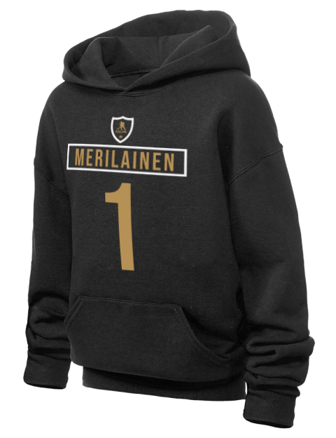 Away Jersey Leevi Merilainen Youth Hooded Sweatshirt | Swagsta