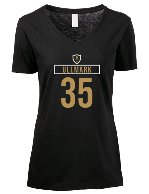 Away Jersey Linus Ullmark Premium Ladies V-Neck T-Shirt | Swagsta