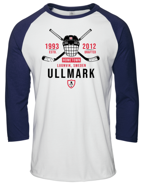 Classic Heritage Linus Ullmark Unisex Premium Three-Quarter Raglan T-Shirt | Swagsta
