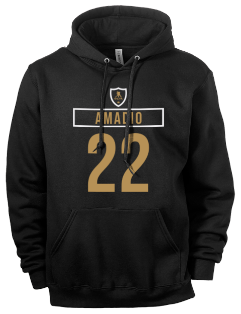 Away Jersey Michael Amadio Eco Premium Unisex Hooded Sweatshirt | Swagsta