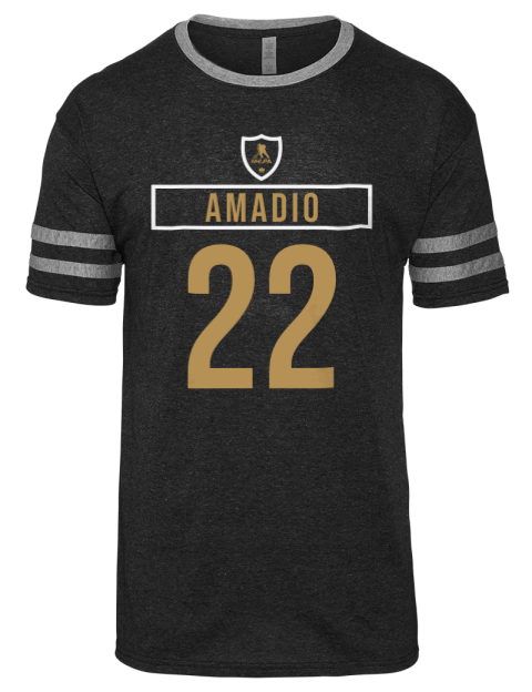Away Jersey Michael Amadio Men's Tri-Blend T-Shirt | Swagsta