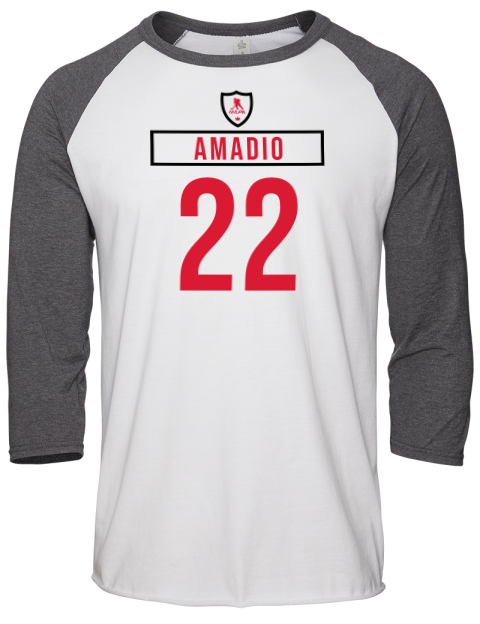 Home Jersey Michael Amadio Unisex Premium Three-Quarter Raglan T-Shirt | Swagsta