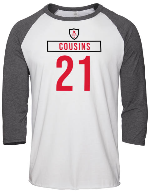 Home Jersey Nick Cousins Unisex Premium Three-Quarter Raglan T-Shirt | Swagsta