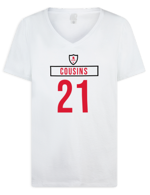 Home Jersey Nick Cousins Premium Ladies V-Neck T-Shirt | Swagsta