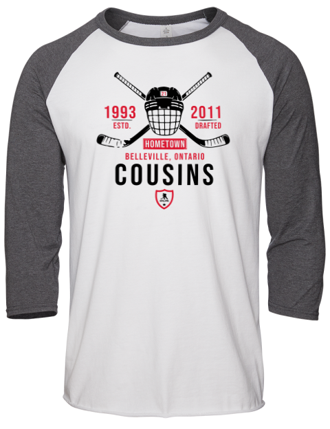 Classic Heritage Nick Cousins Unisex Premium Three-Quarter Raglan T-Shirt | Swagsta