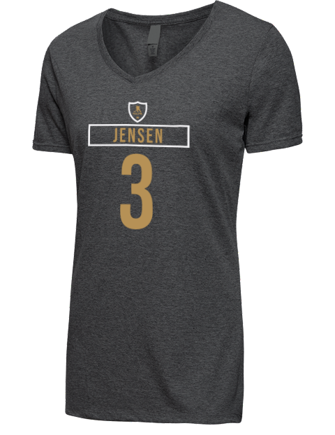 Away Jersey Nick Jensen Premium Ladies V-Neck T-Shirt | Swagsta