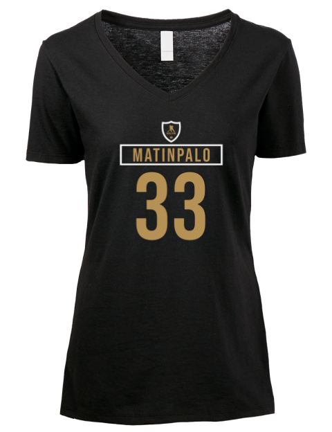 Away Jersey Nikolas Matinpalo Premium Ladies V-Neck T-Shirt | Swagsta