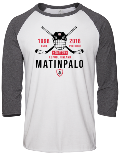 Classic Heritage Nikolas Matinpalo Unisex Premium Three-Quarter Raglan T-Shirt | Swagsta