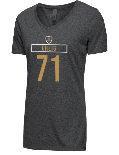Away Jersey Ridly Greig Premium Ladies V-Neck T-Shirt | Swagsta