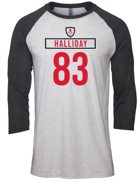 Home Jersey Stephen Halliday Unisex Premium Three-Quarter Raglan T-Shirt | Swagsta