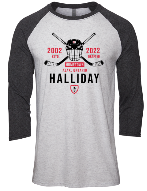Classic Heritage Stephen Halliday Unisex Premium Three-Quarter Raglan T-Shirt | Swagsta