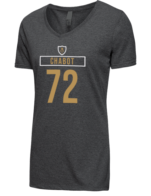 Away Jersey Thomas Chabot Premium Ladies V-Neck T-Shirt | Swagsta