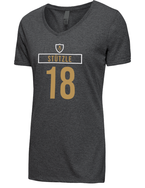 Away Jersey Tim Stutzle Premium Ladies V-Neck T-Shirt | Swagsta